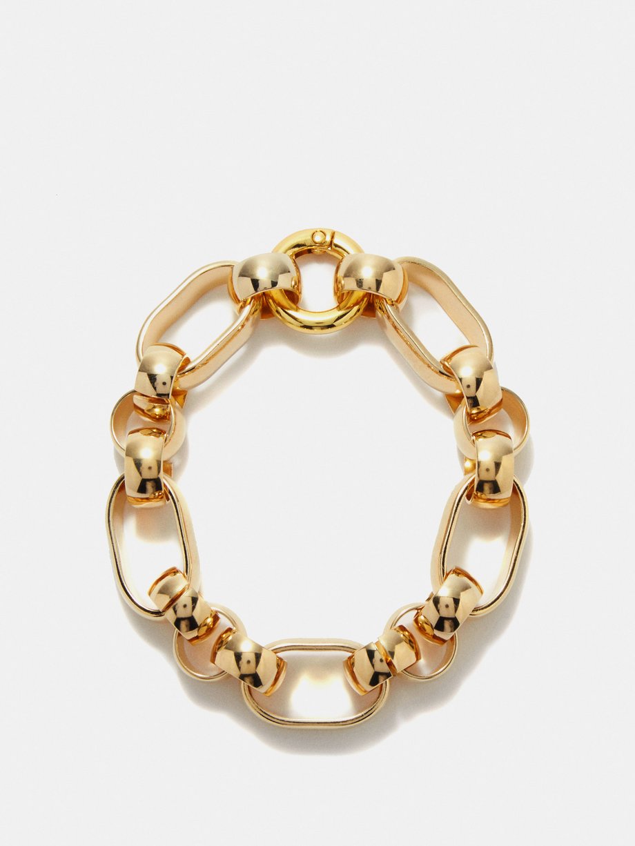 Laura Lombardi Elena 14kt gold-plated rope-chain bracelet