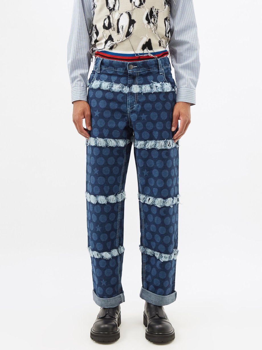Louis Vuitton monogram jeans pants wide size small