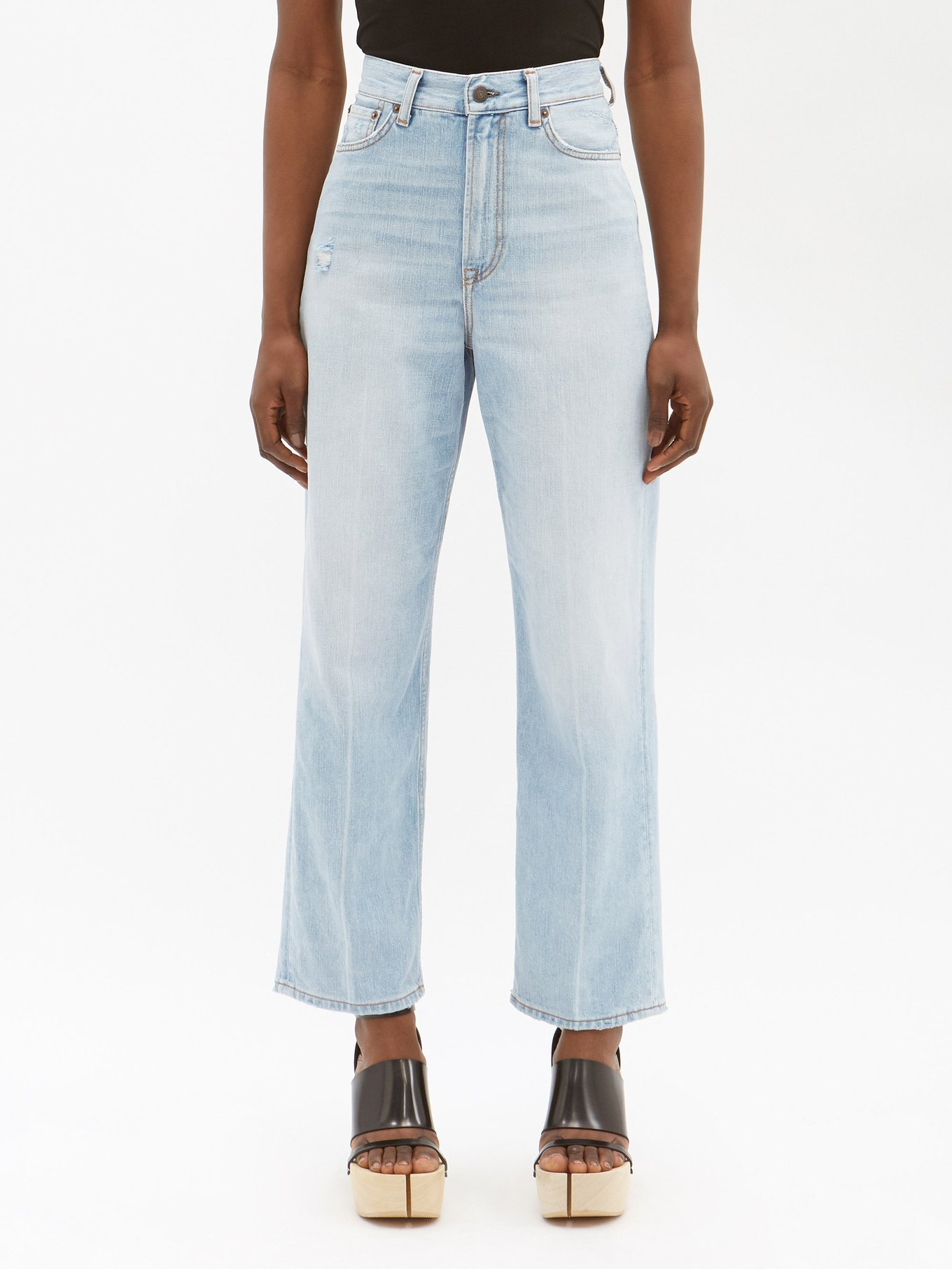 Blue 1993 high-rise cropped jeans | Acne Studios