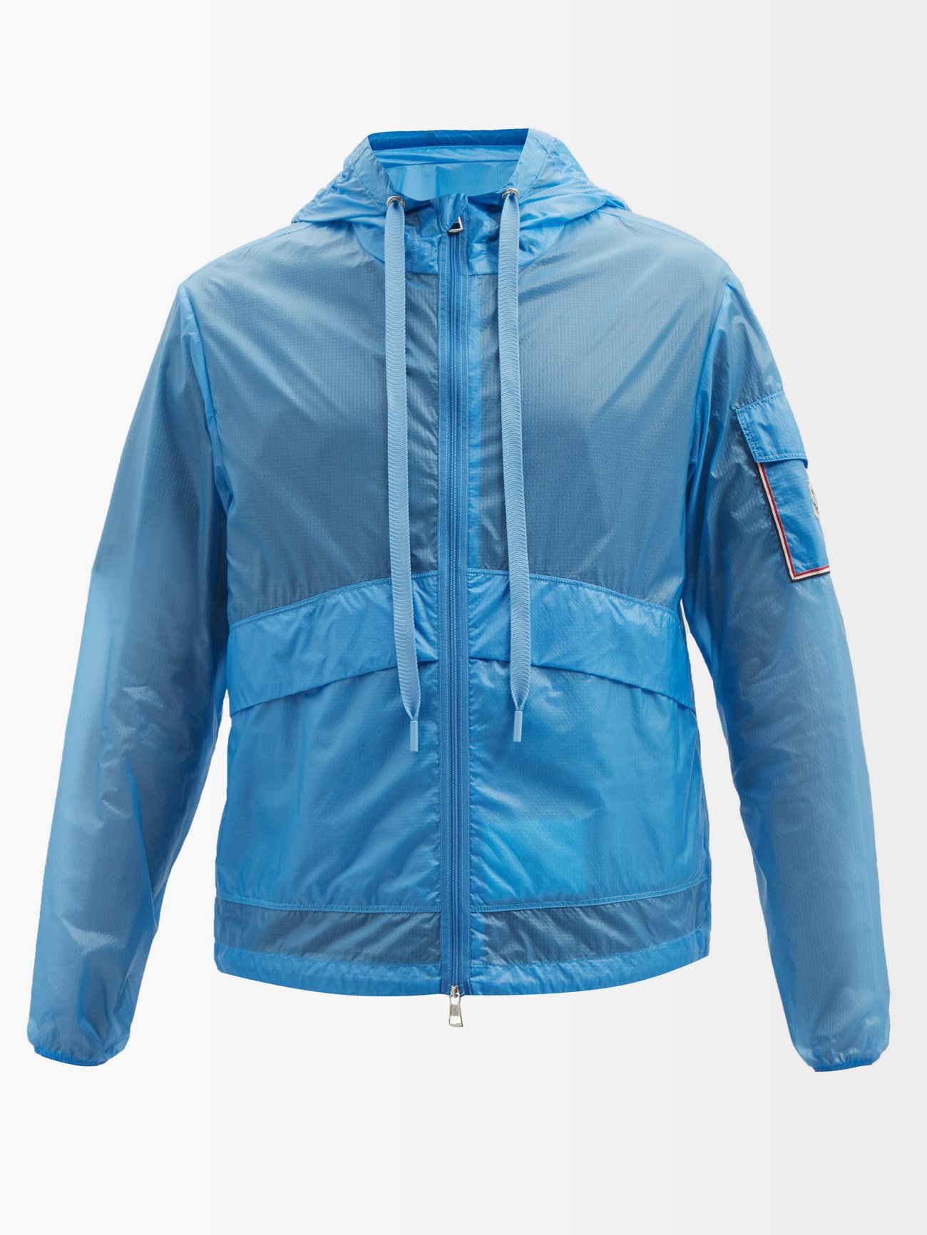 Blue Ebizo printed ripstop-nylon hooded jacket | Moncler