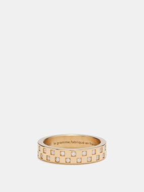 Le Gramme 9g Ribbon diamond & 18kt gold ring