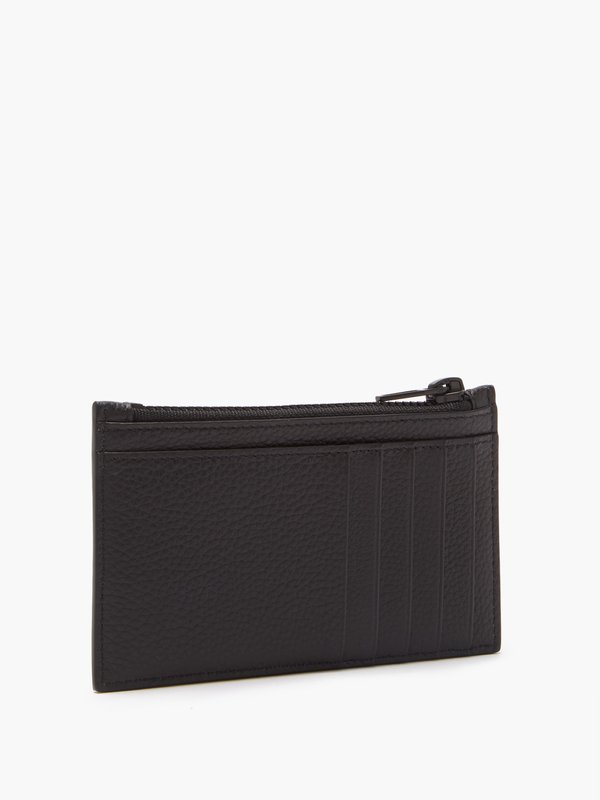 Balenciaga Car logo-print embossed-leather wallet