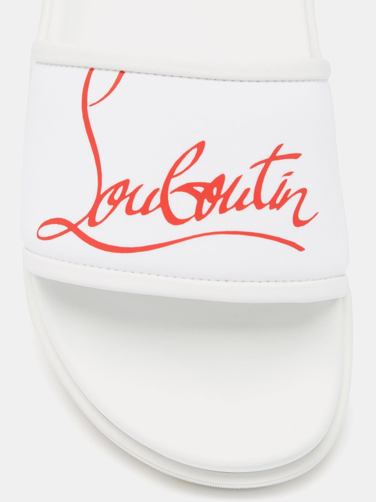 Sandals Christian Louboutin White size 46 IT in Rubber - 26066057