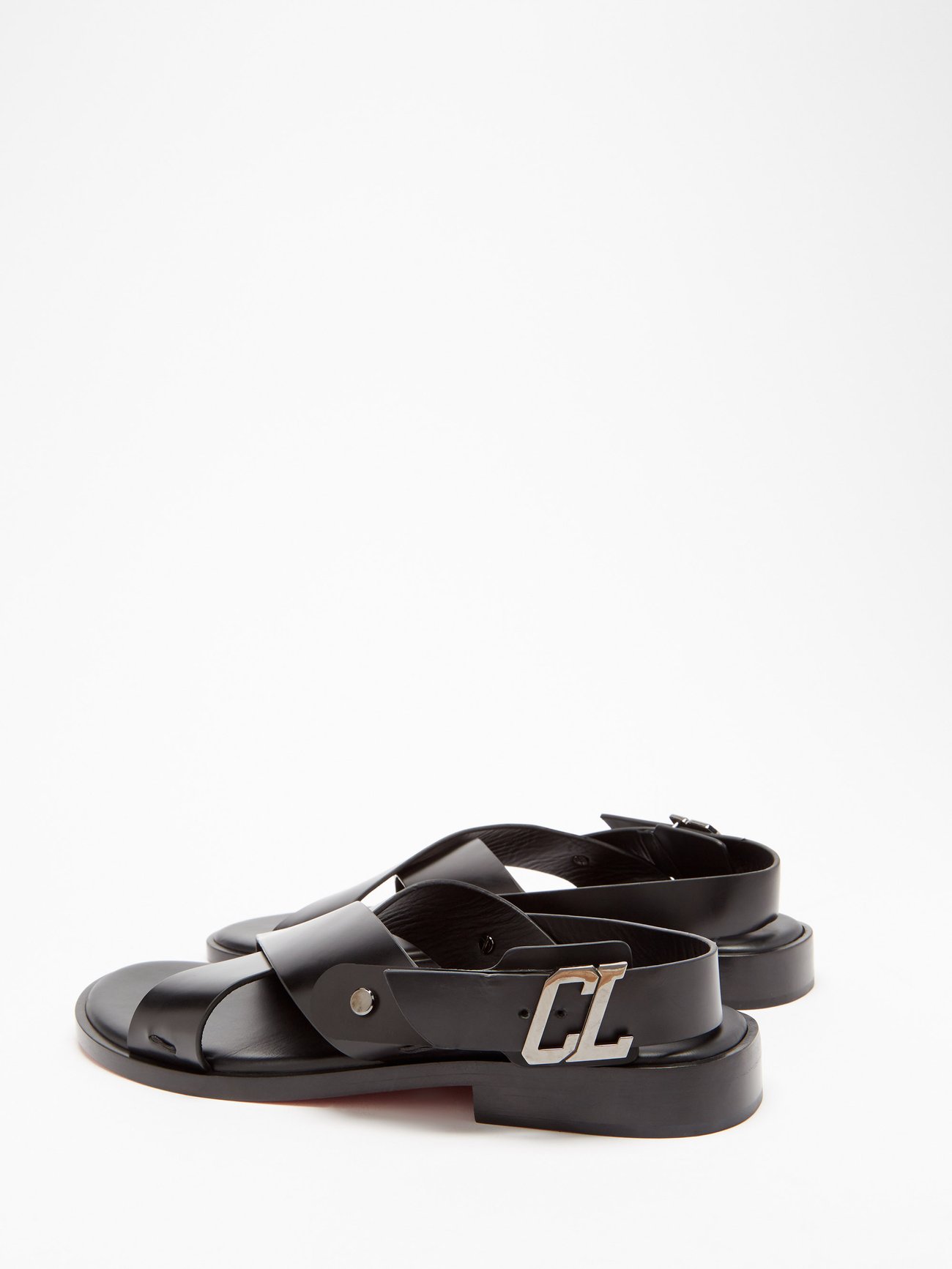 Christian Louboutin Farniento Black Sandals New