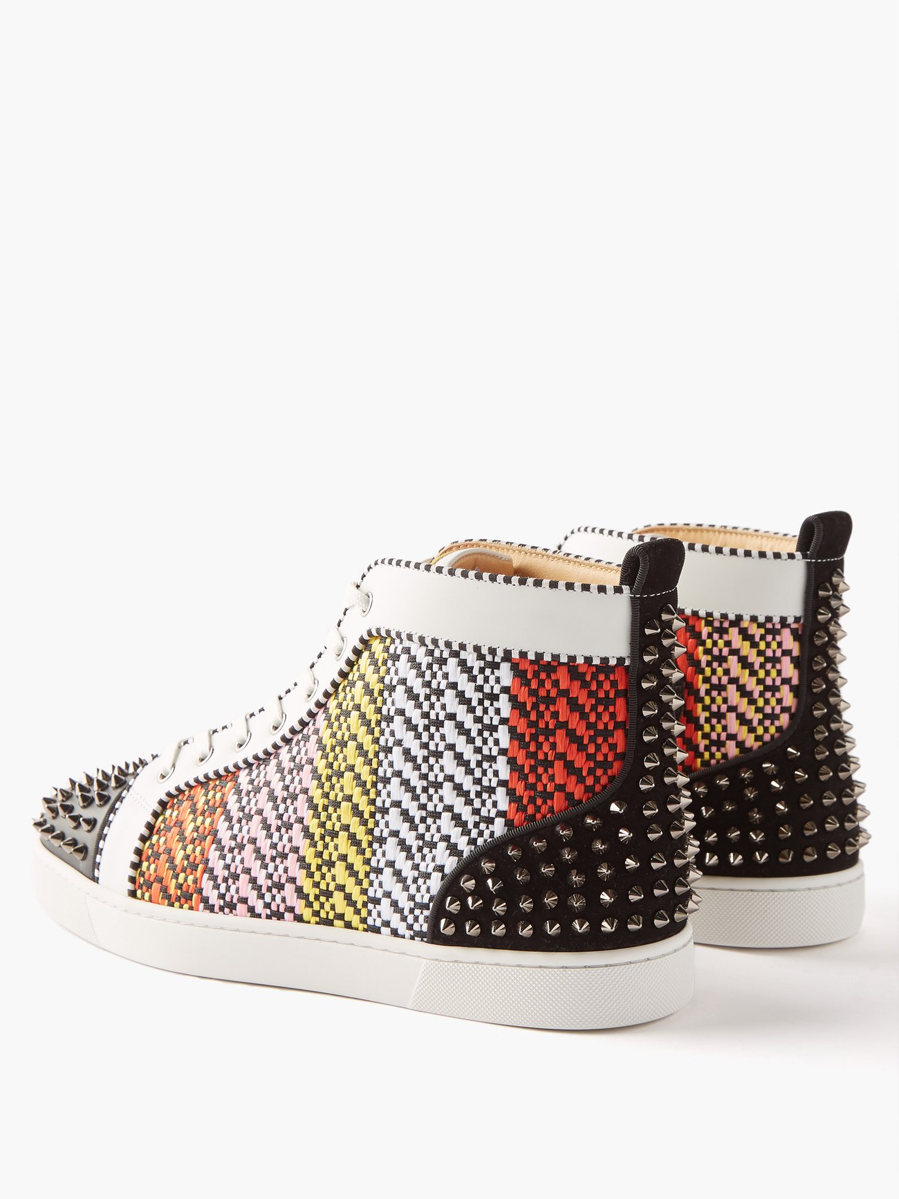 Christian Louboutin Galaxtitude Suede High-top Trainers in Red for
