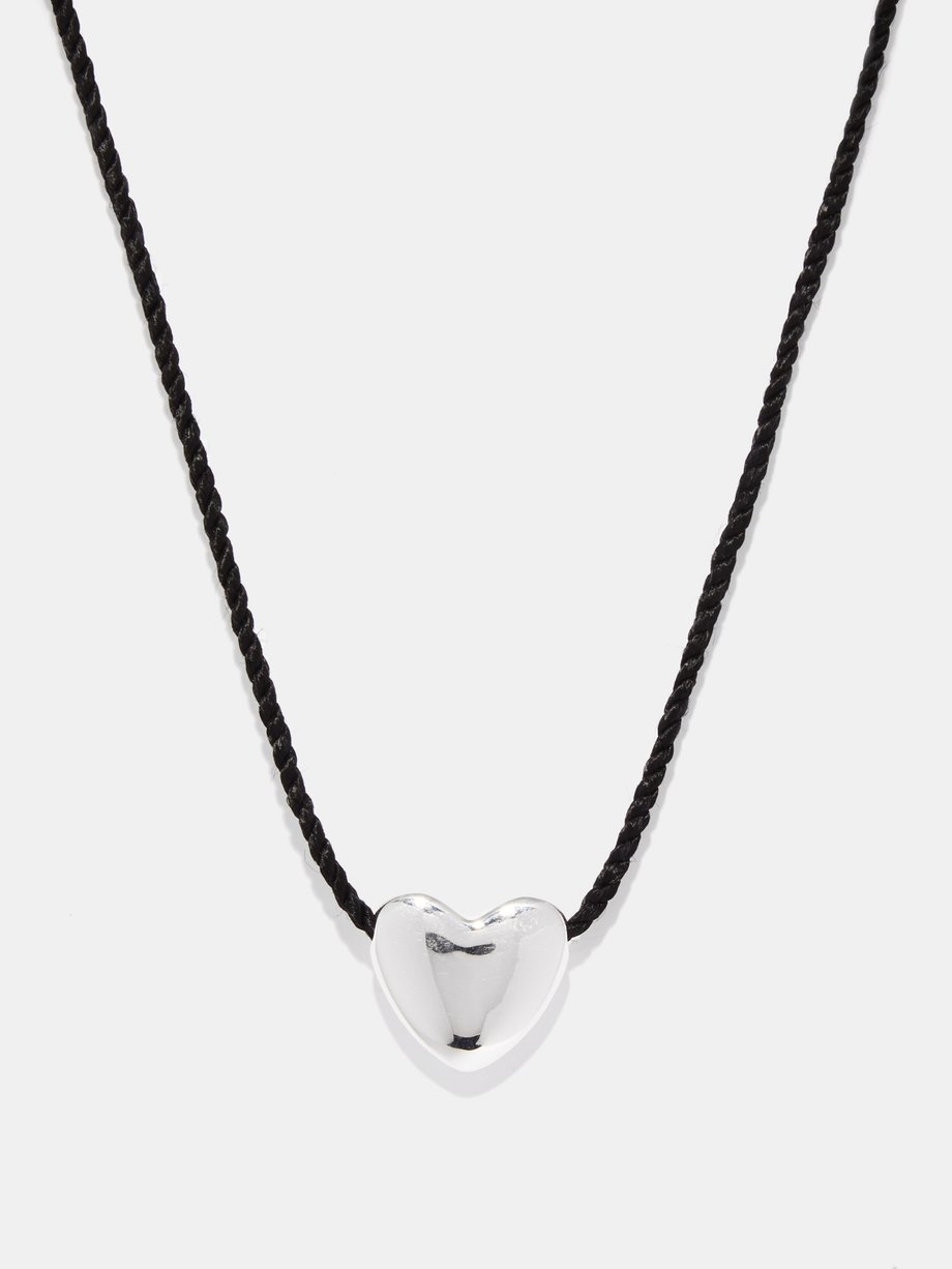 Annika Inez Heart small sterling-silver pendant necklace