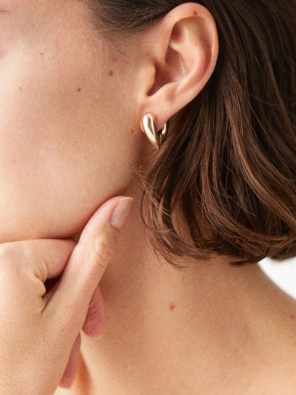 Annika Inez Heart 14kt gold-filled sterling-silver earrings
