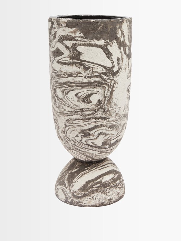 Tina Vaia Santa marbled-ceramic vase