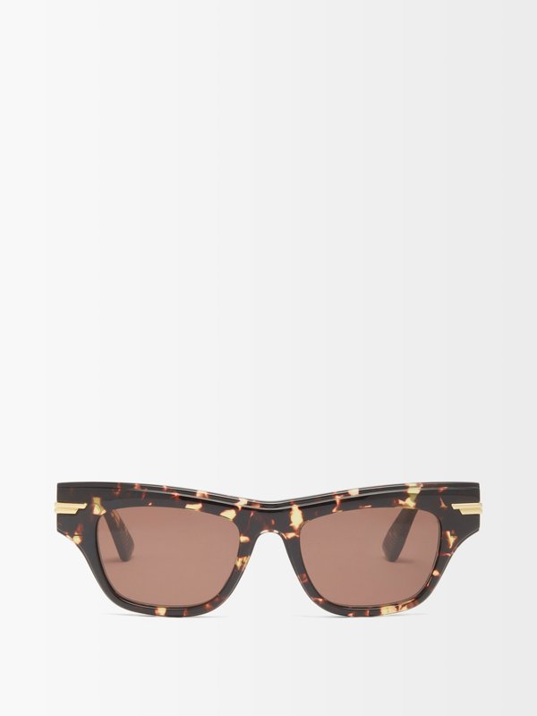 Bottega Veneta Eyewear (Bottega Veneta) Cat-eye tortoiseshell-acetate sunglasses