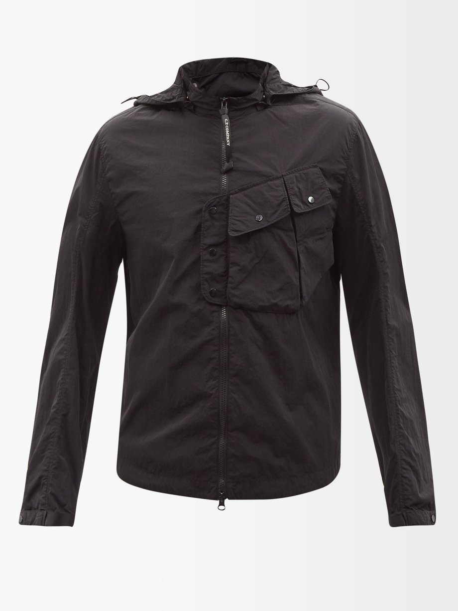 Black Chrome-R hooded nylon overshirt | C.P. Company | MATCHESFASHION AU