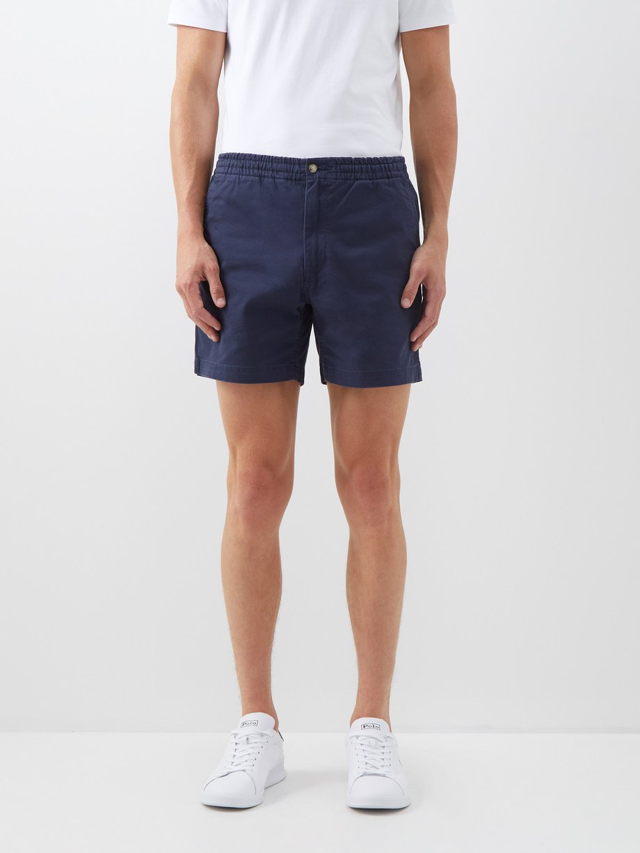 Navy Prepsters cotton-blend twill shorts | Polo Ralph Lauren | MATCHES UK