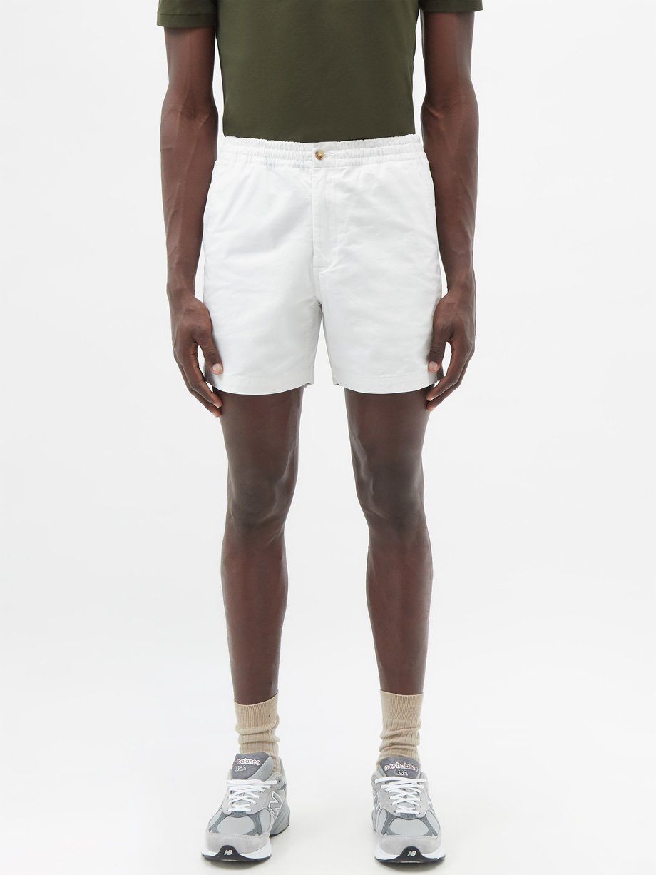 White Prepsters cotton-blend twill shorts | Polo Ralph Lauren |  MATCHESFASHION US