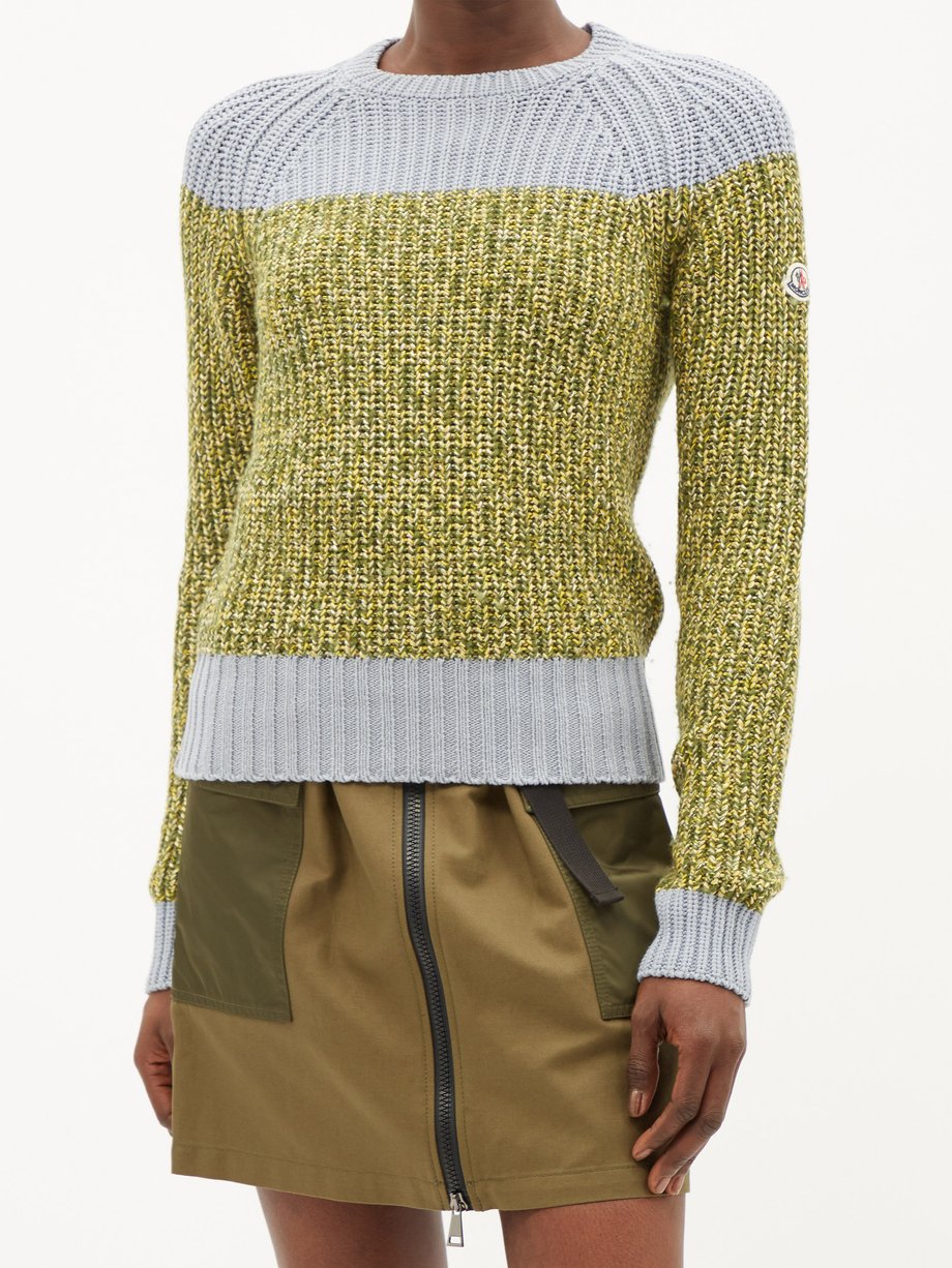 Moncler yellow online sweater