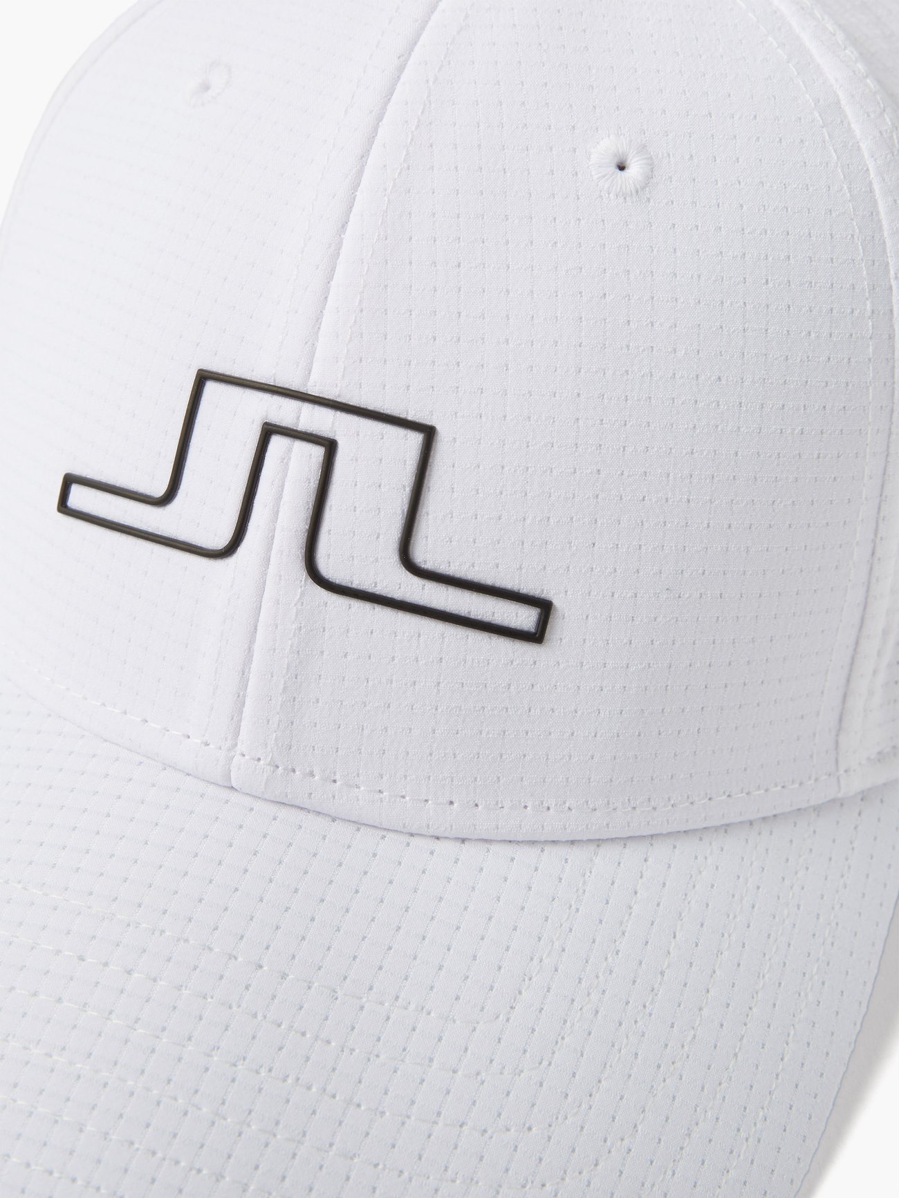 White Caden logo-patch technical-shell baseball cap | J.Lindeberg