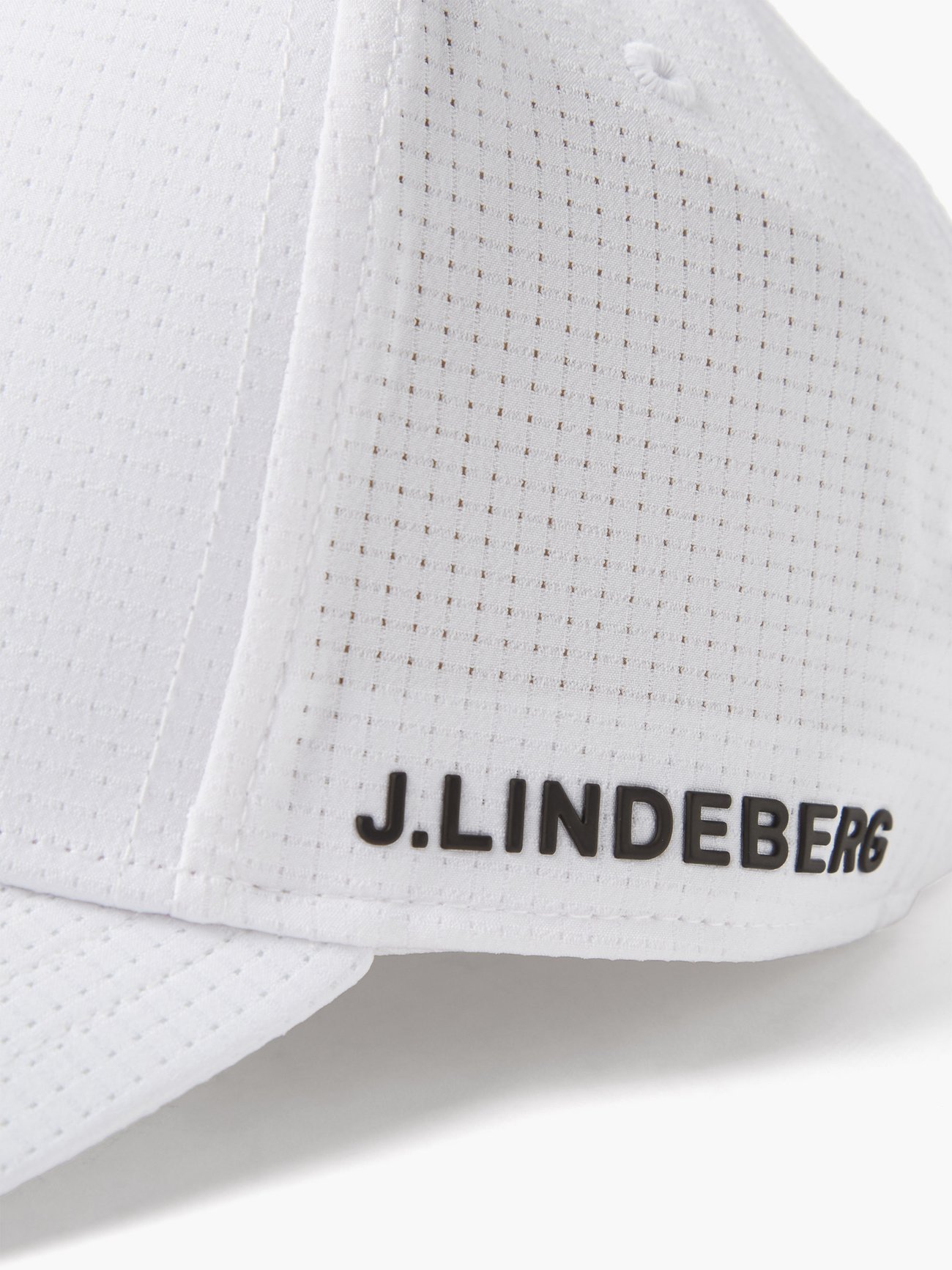 White Caden logo-patch technical-shell baseball cap | J.Lindeberg