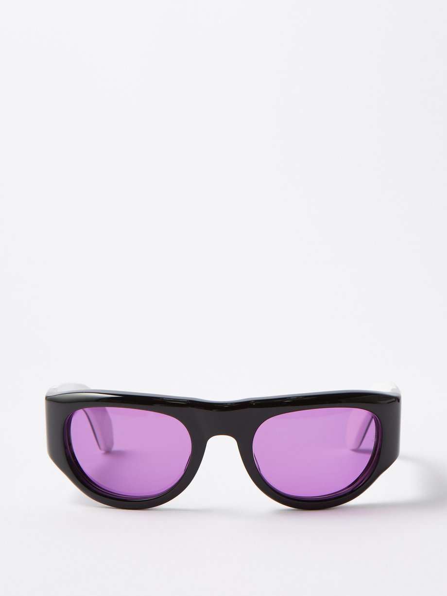 Jacques Marie Mage Clyde round acetate sunglasses