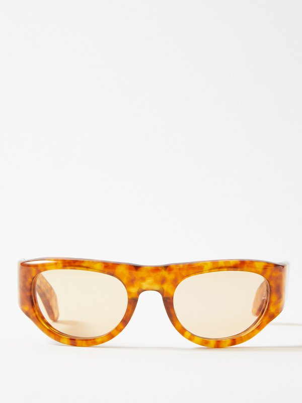Jacques Marie Mage Clyde round tortoiseshell-acetate sunglasses