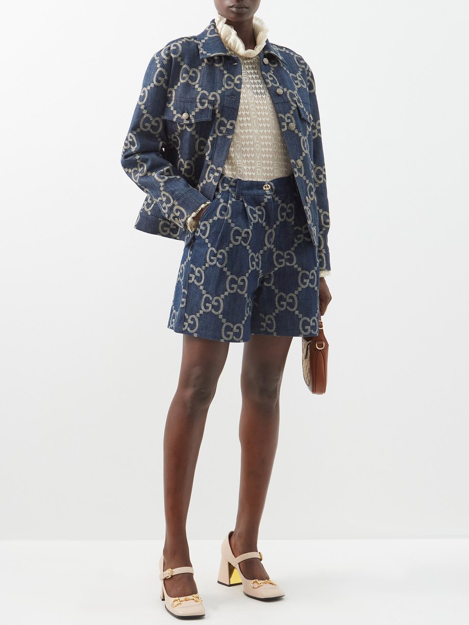 Gucci Luxury Jacquard Denim Fabrics HESH776 for Designer Jackets, Jeans,  Vests, Hats, Shorts