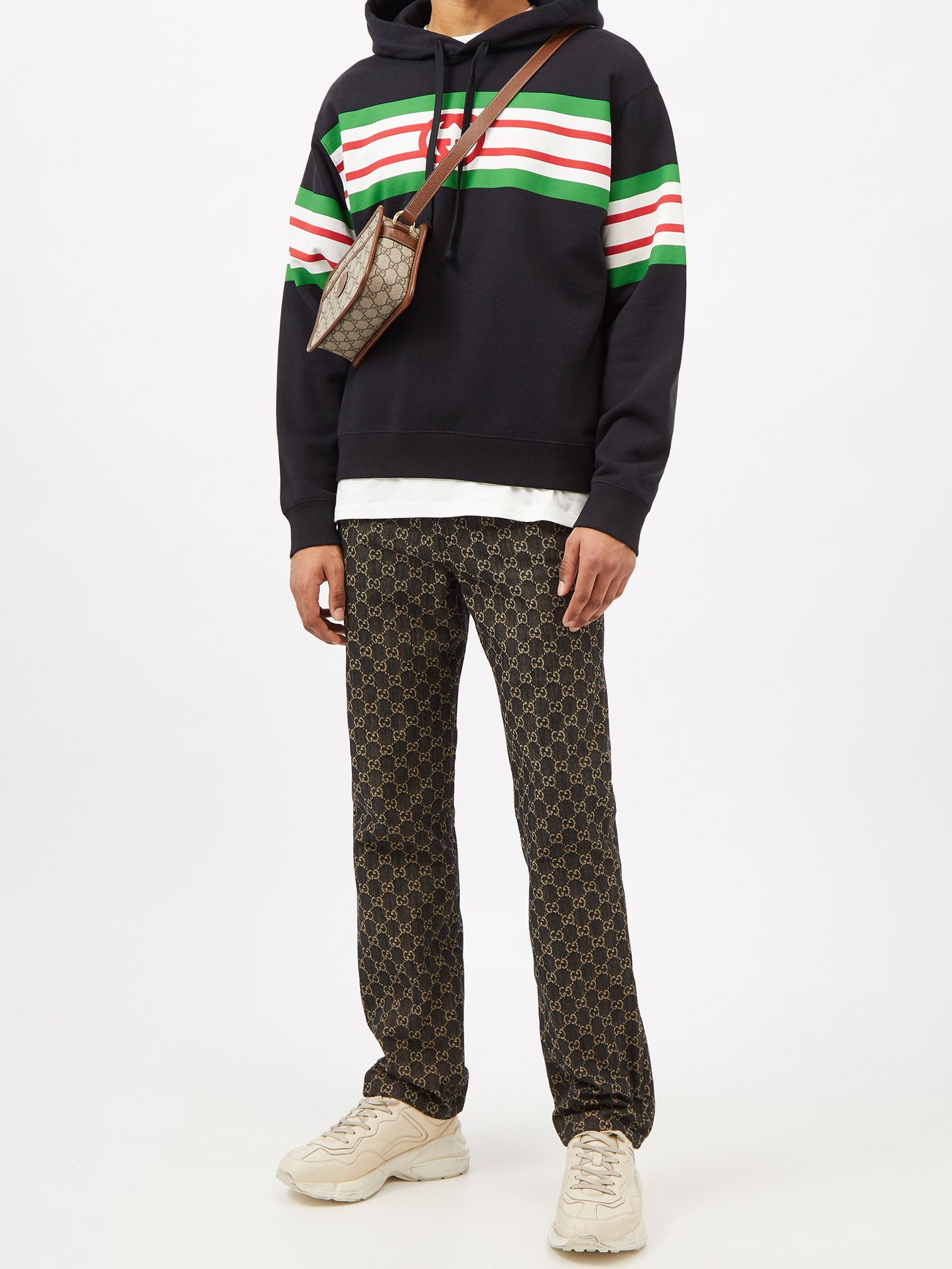 Gucci GG Jacquard Denim straight-leg Jeans - Farfetch