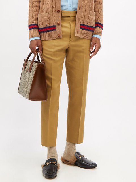 Trousers Gucci Brown size XS International in Cotton - 39566987