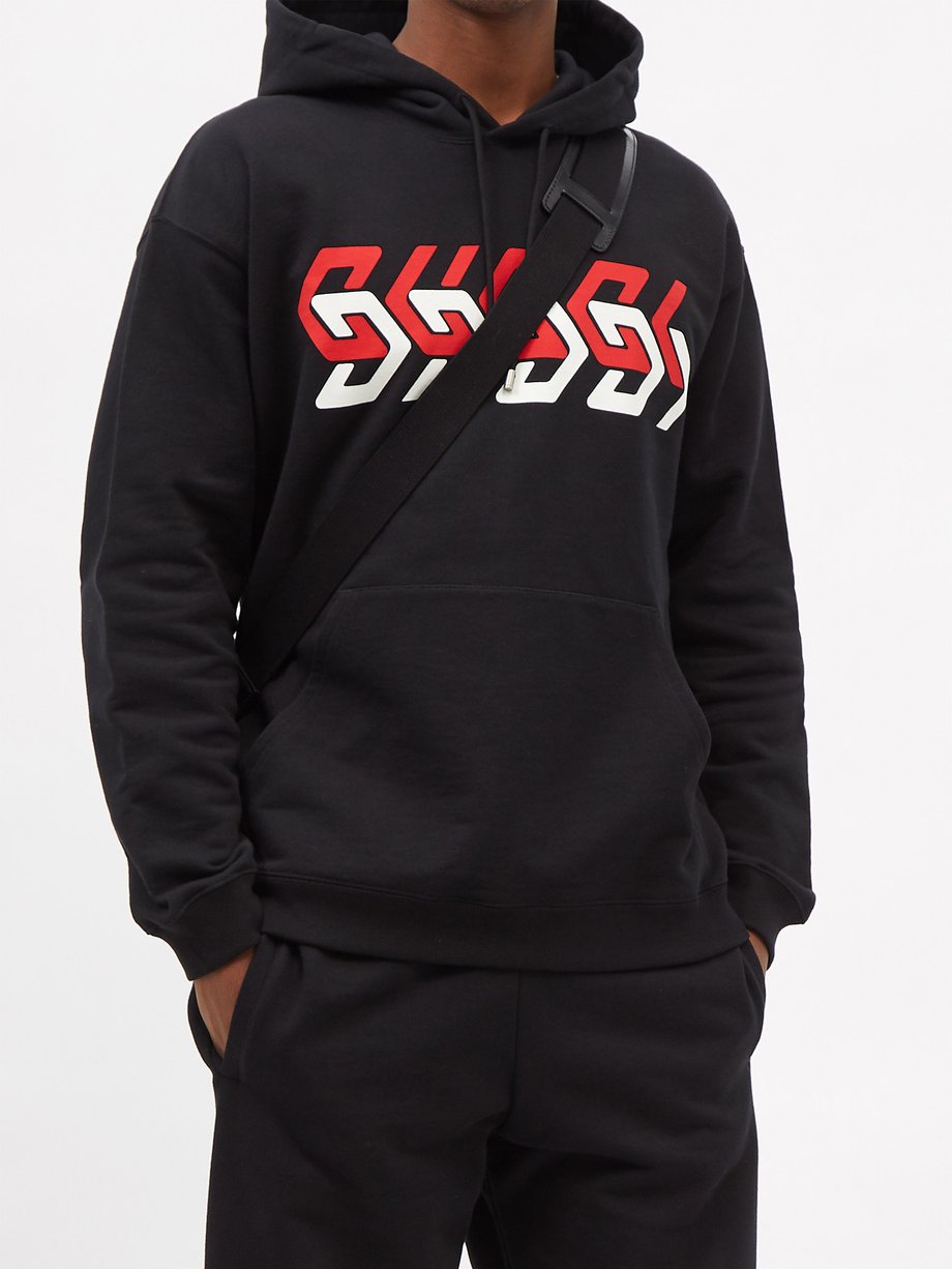 Gucci Logo-print cotton-jersey hoodie