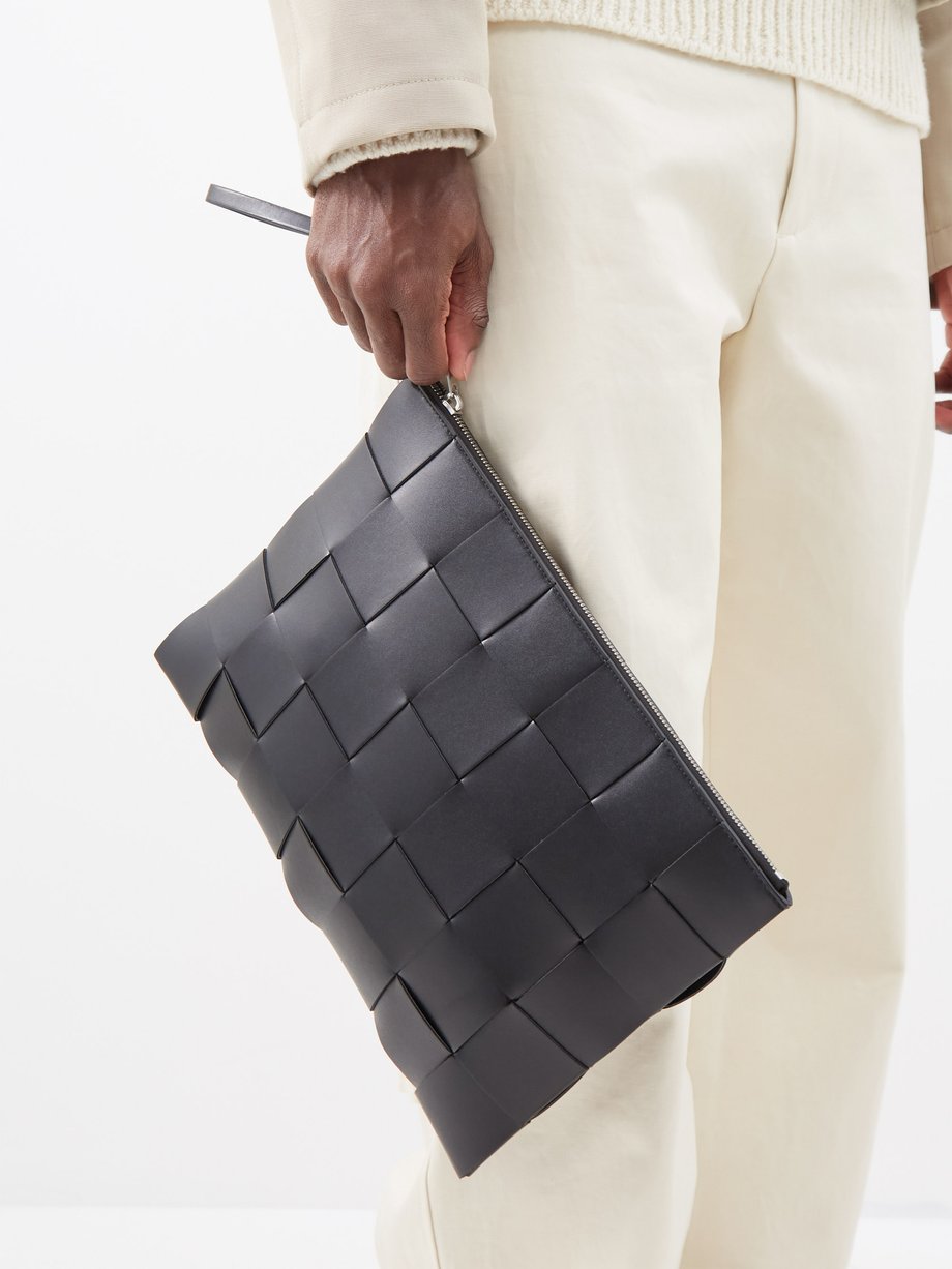 Bottega Veneta Pre-owned Intrecciato Leather Briefcase - Black