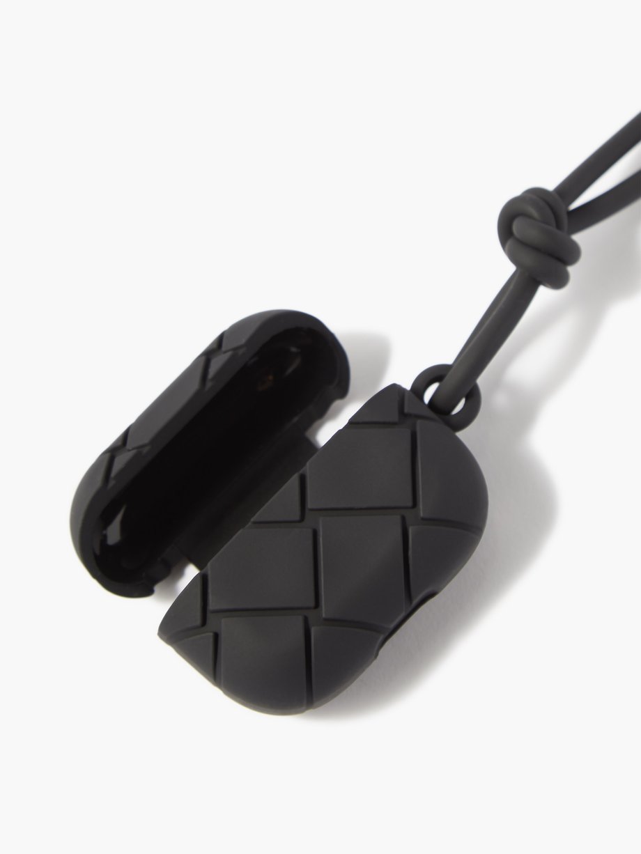Black Silicone Airpods Pro case | Bottega Veneta | MATCHES UK