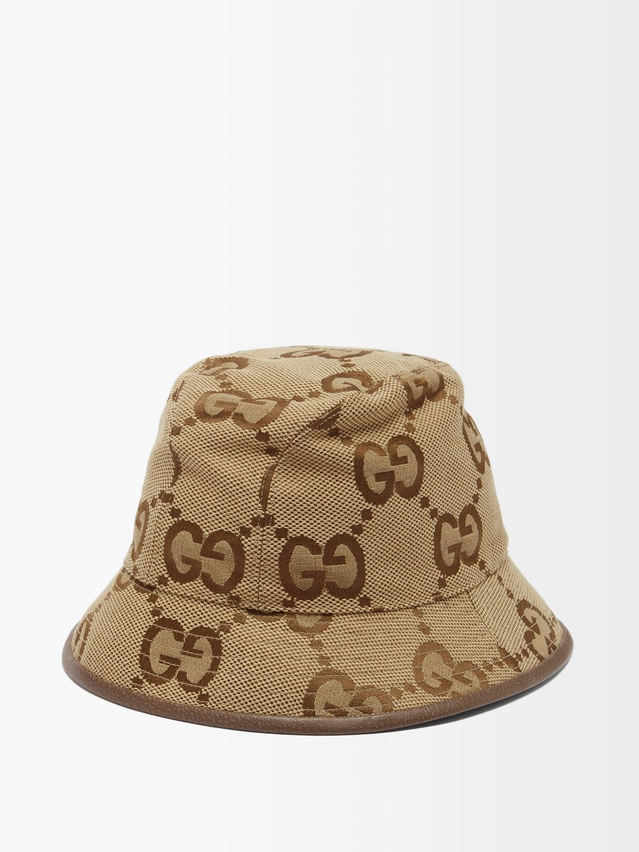 Brown Maxi GG-Supreme canvas bucket hat | Gucci | MATCHESFASHION US