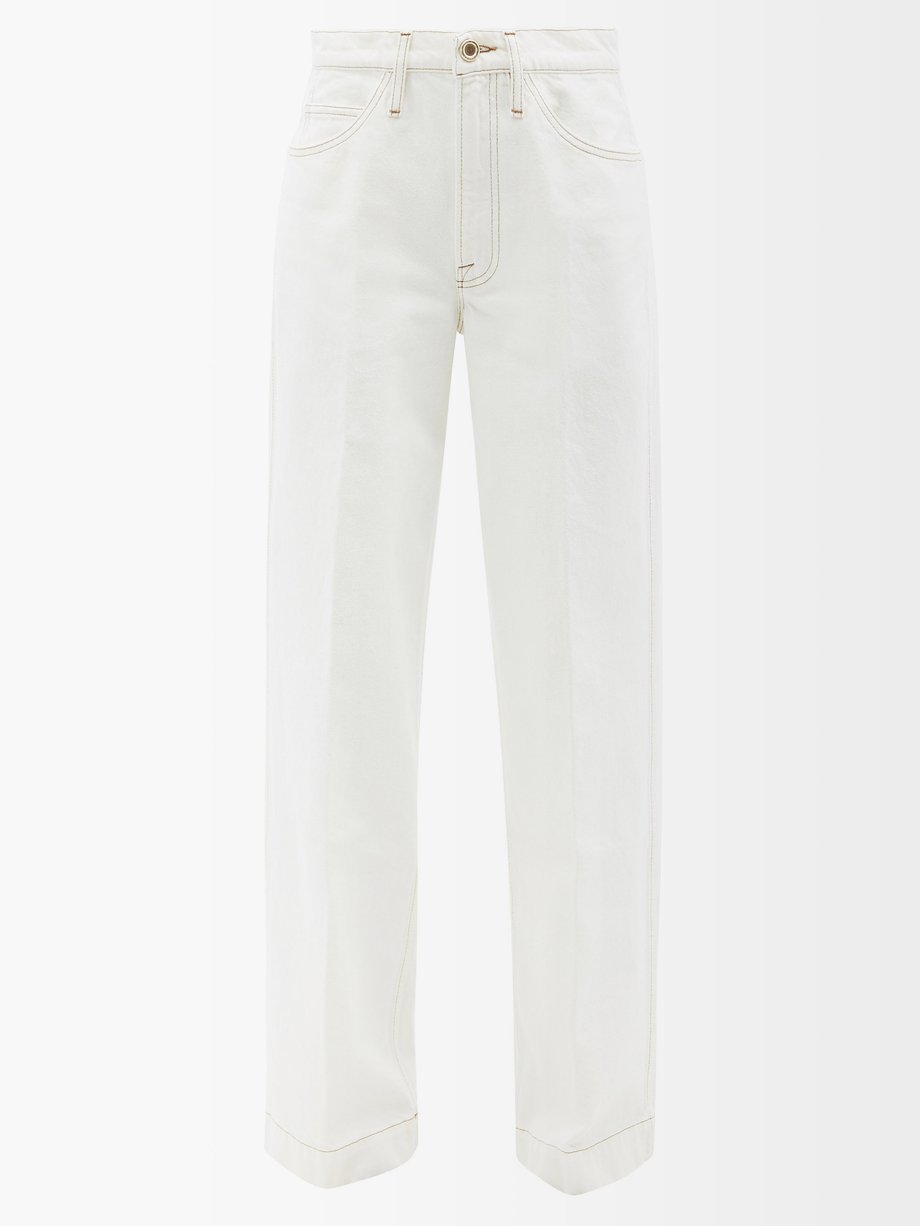 White Le Italian wide-leg jeans | FRAME | MATCHESFASHION AU
