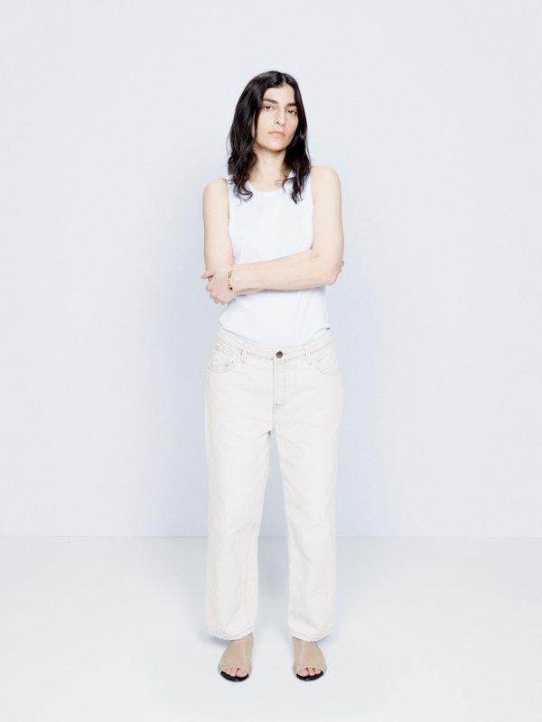 Raey Carrot cropped organic-cotton jeans