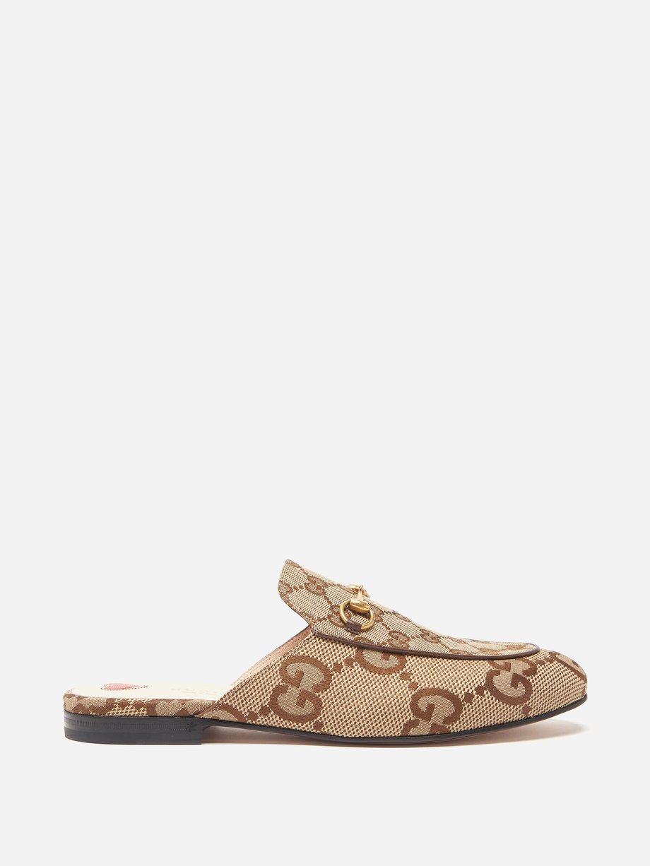Horsebit GG Canvas Loafers in Multicoloured - Gucci