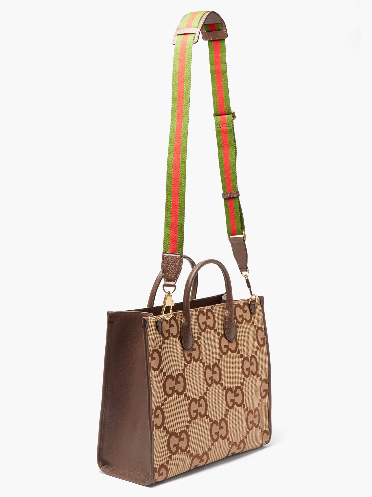 Gucci Jumbo GG Tote Bag, Brown, GG Canvas