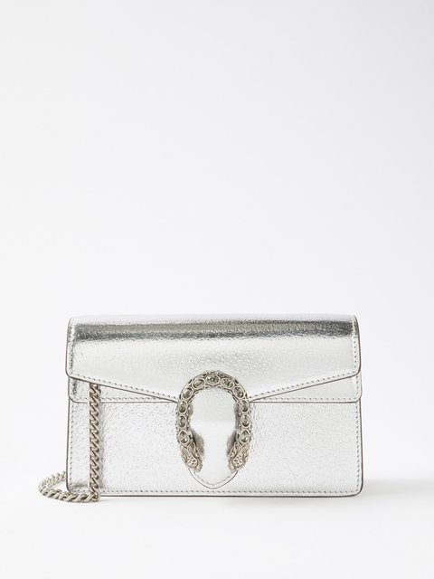 Metallic Dionysus super mini leather cross body bag Gucci