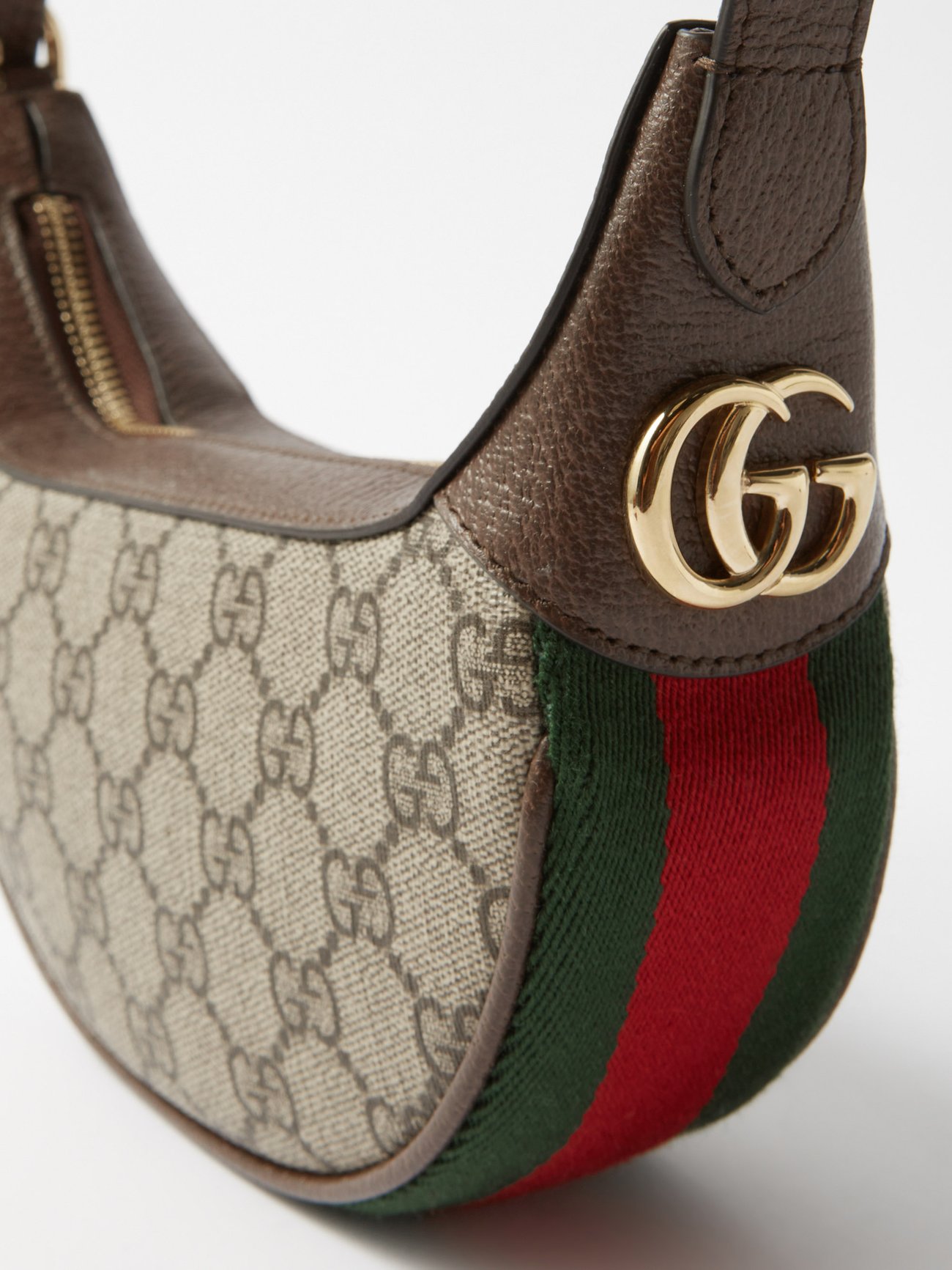 Gucci GG Marmont crescent leather shoulder bag