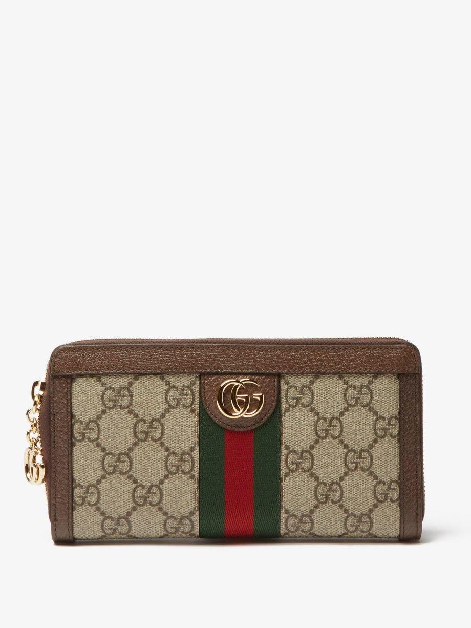 Gucci Ophidia GG-Supreme canvas continental wallet