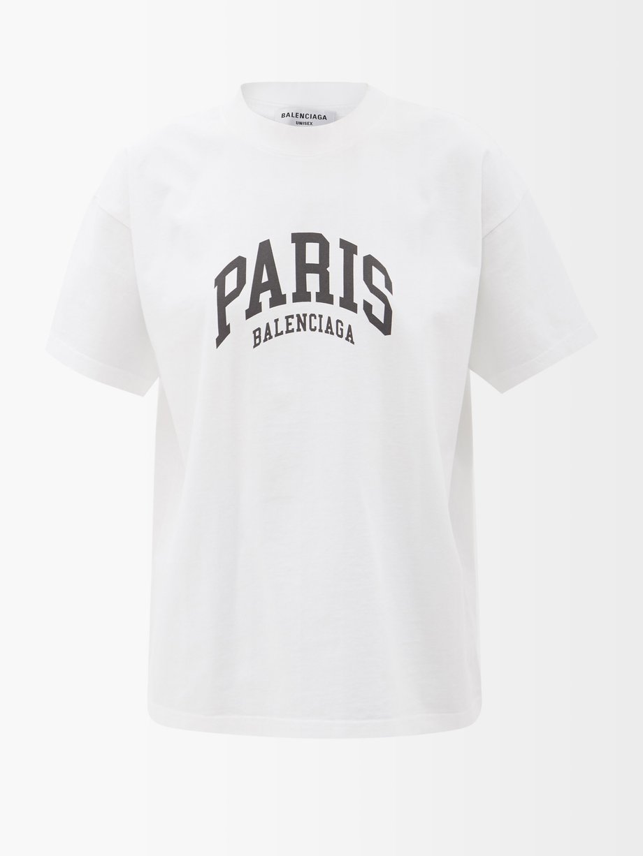 Balenciaga: White Cotton T-Shirt