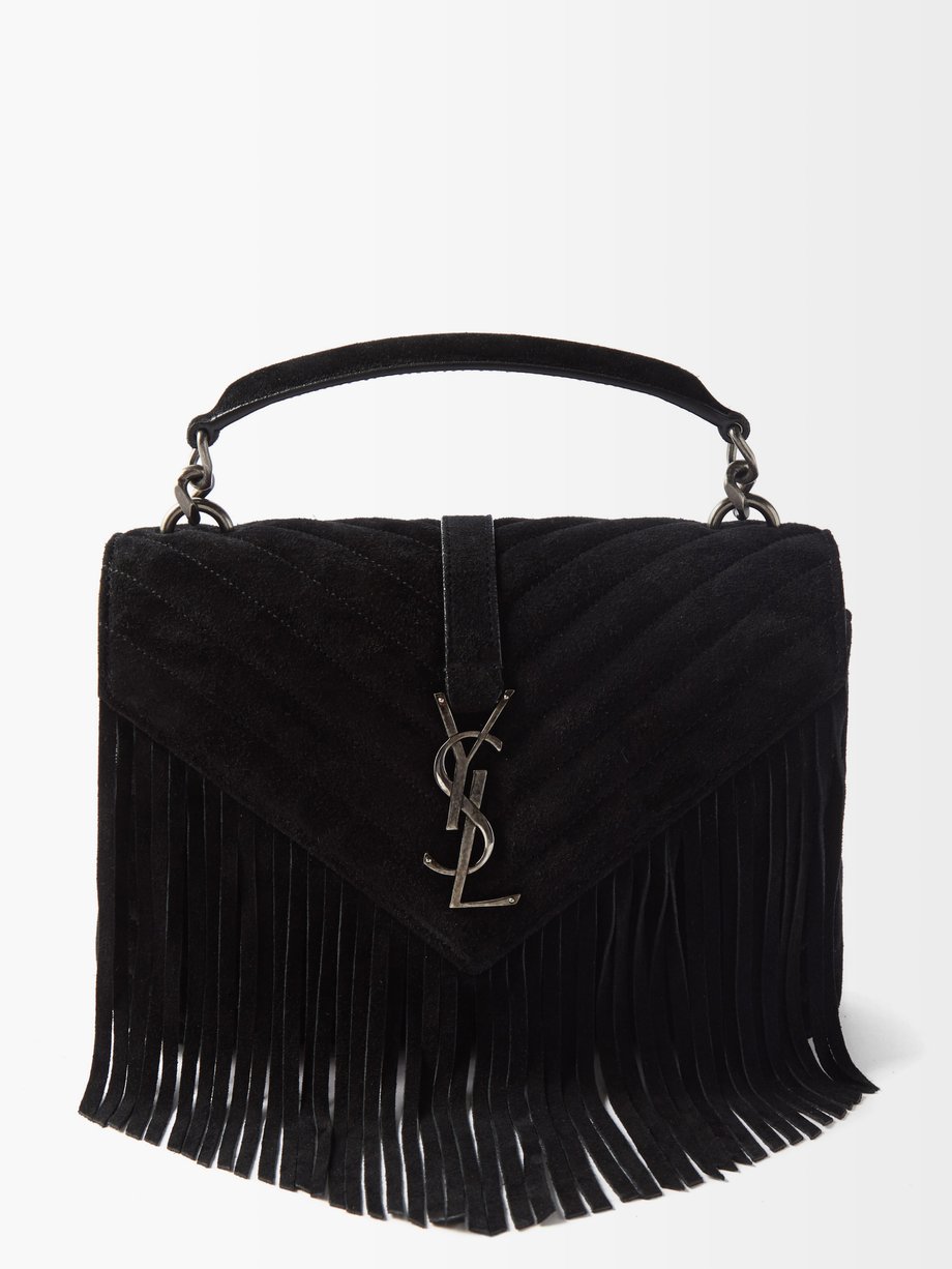 College medium YSL quilted leather cross-body bag