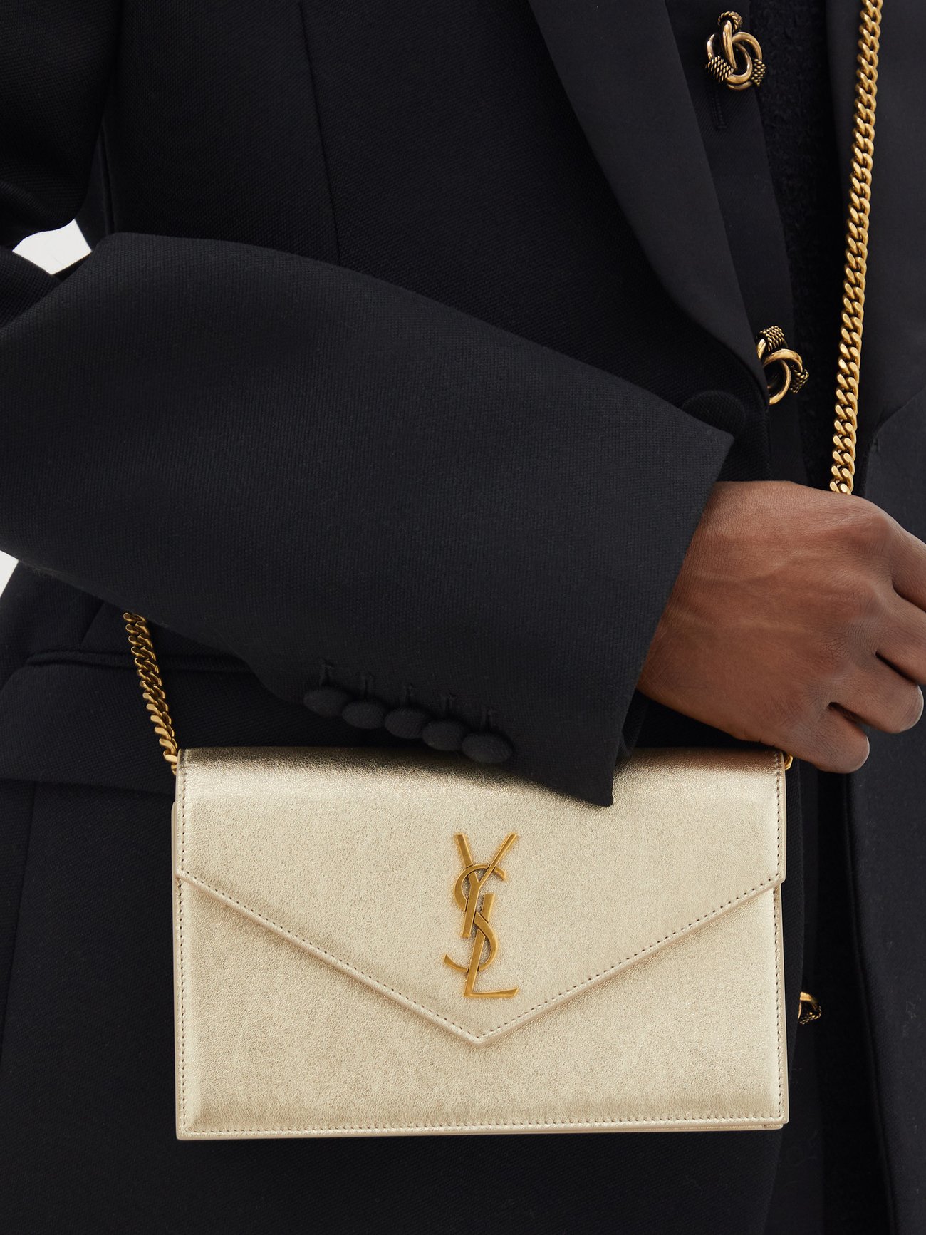 Saint Laurent Monogram Envelope Bag, Designer code: 6077881GF0J, Luxury  Fashion Eshop