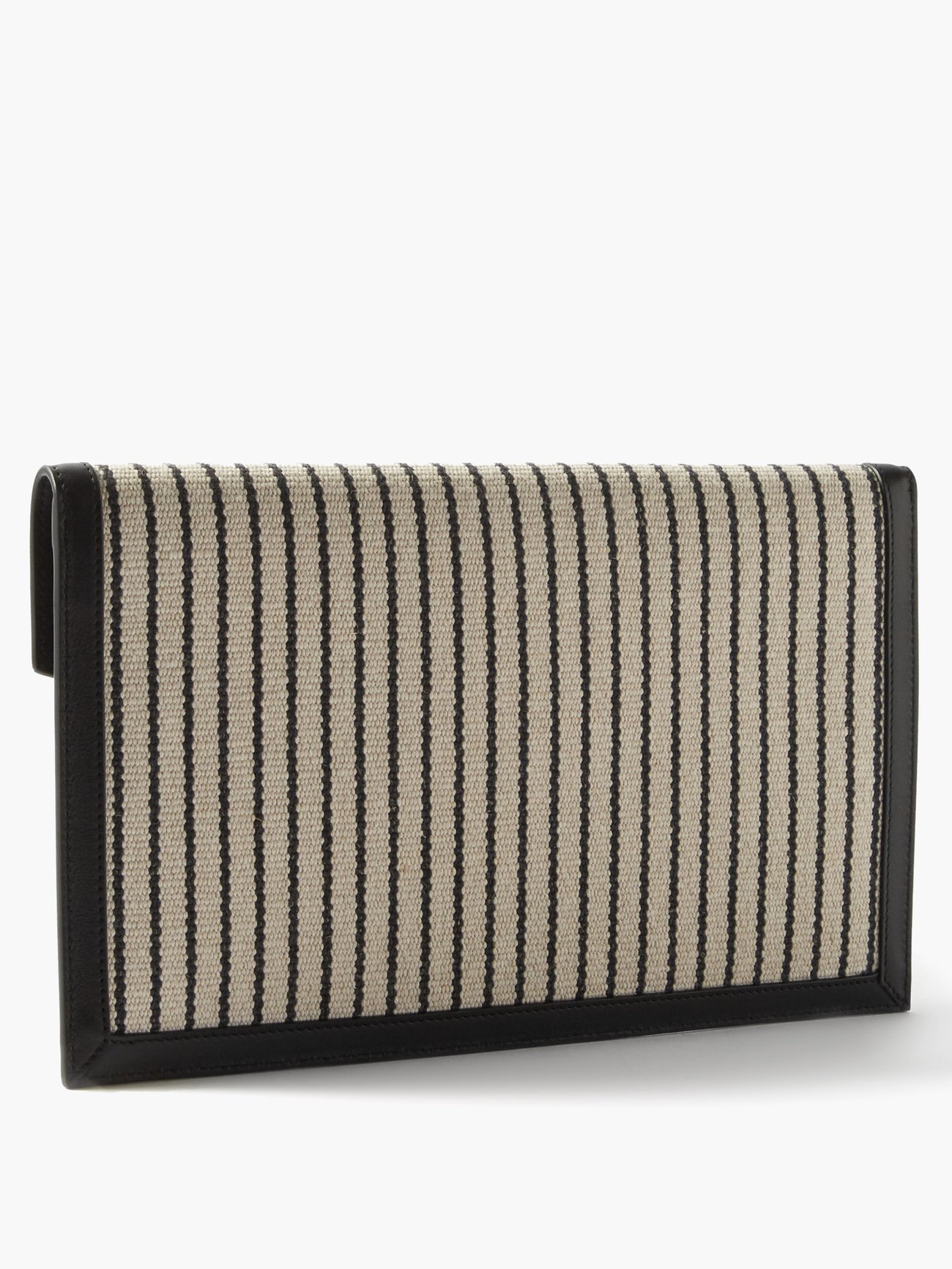 Uptown YSL-monogram canvas and leather pouch, Saint Laurent, MATCHESFASHION KR