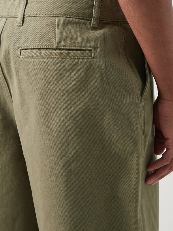 Raey Baggy organic-cotton twill army shorts