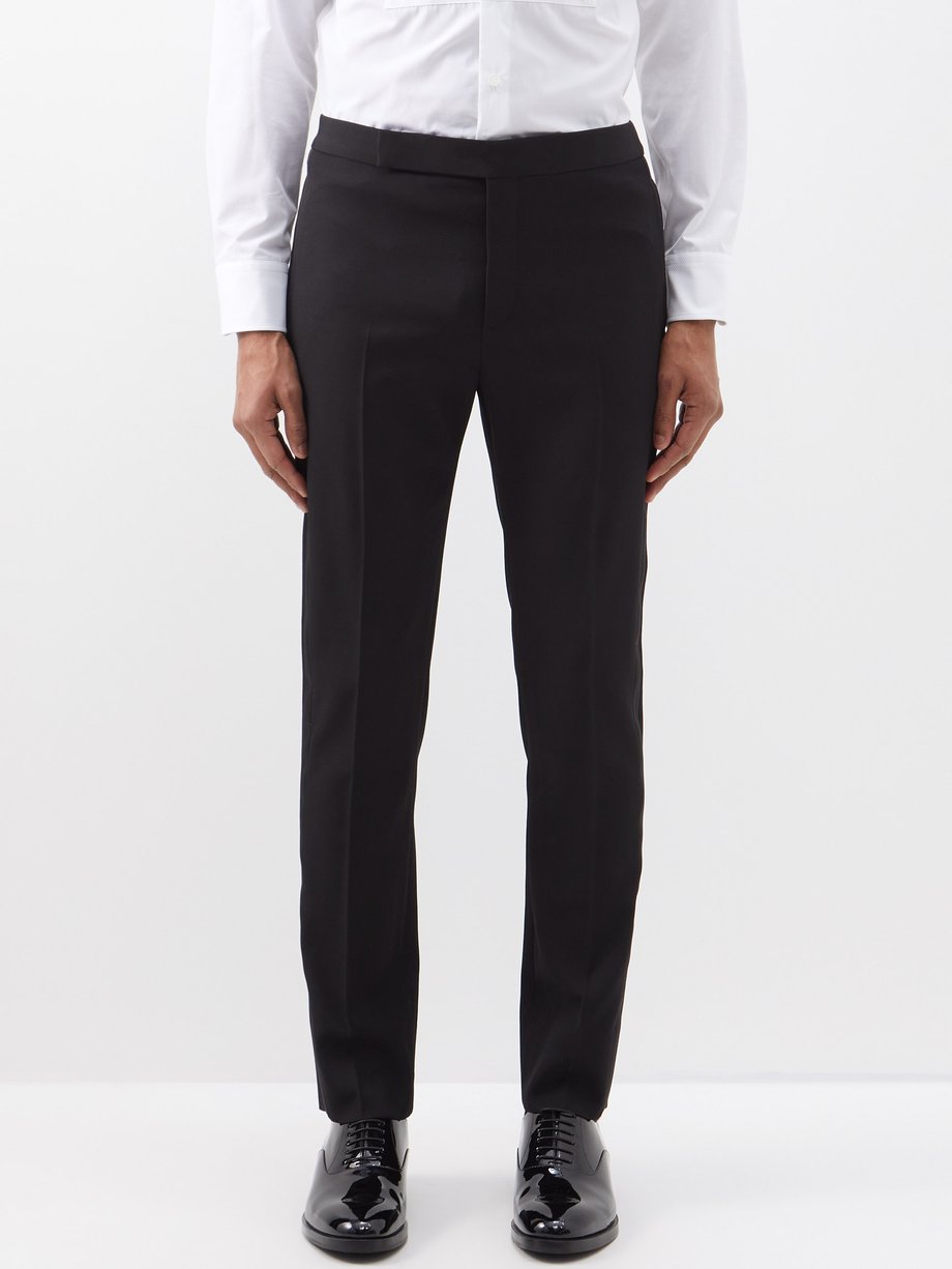 Black Brescia Tuxedo Trousers in Pure S110s Wool  SUITSUPPLY United  Kingdom