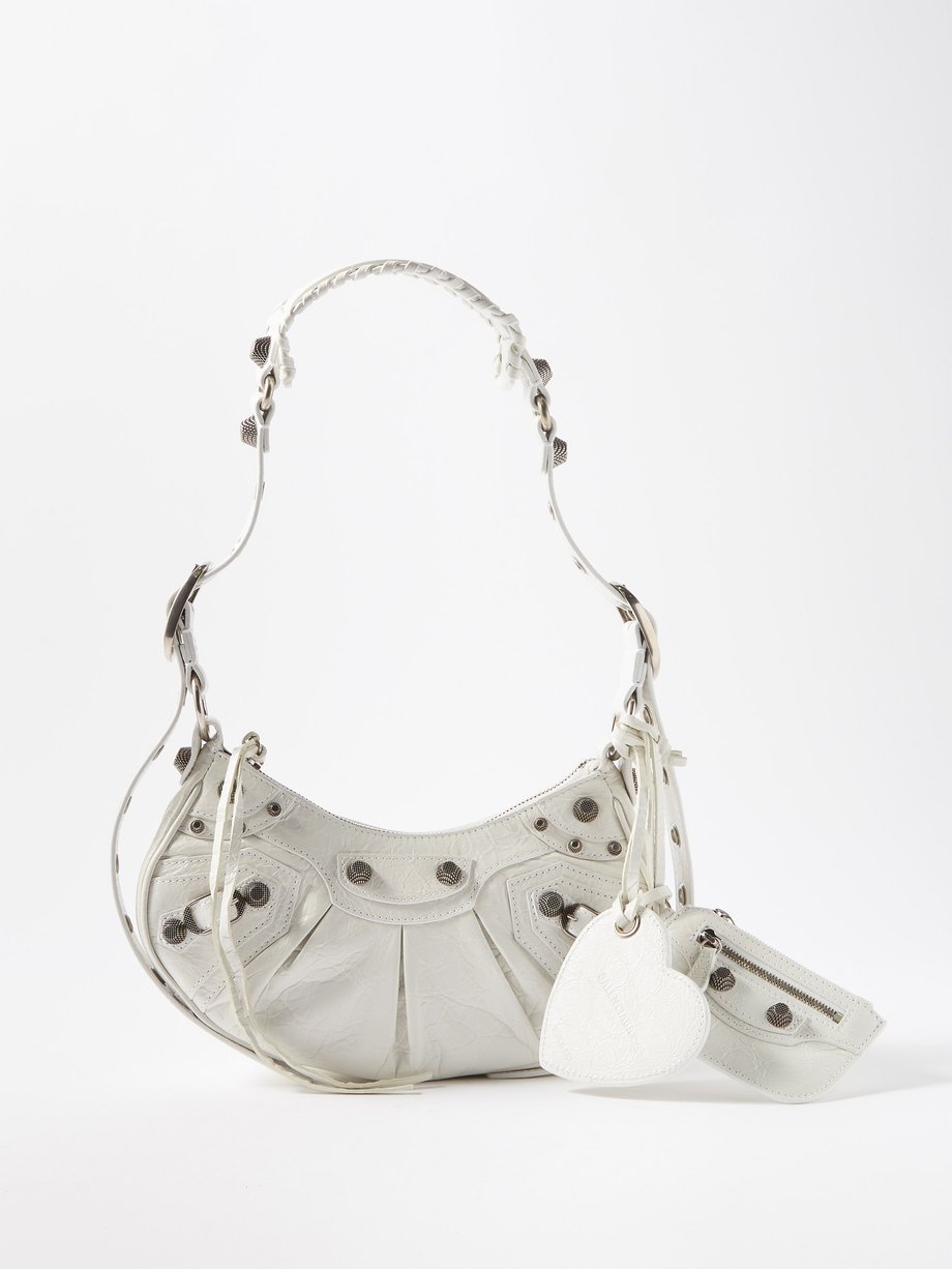 White Cagole XS leather shoulder bag | Balenciaga MATCHESFASHION