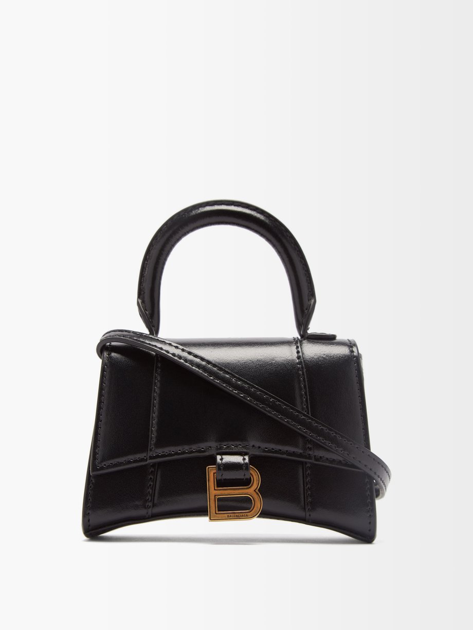 Balenciaga Hourglass Mini Leather Top Handle Bag in Orange  Lyst UK
