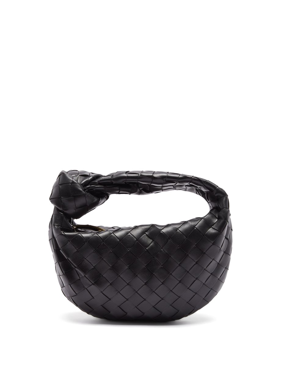 Black Jodie mini Intrecciato-leather clutch bag | Bottega Veneta ...