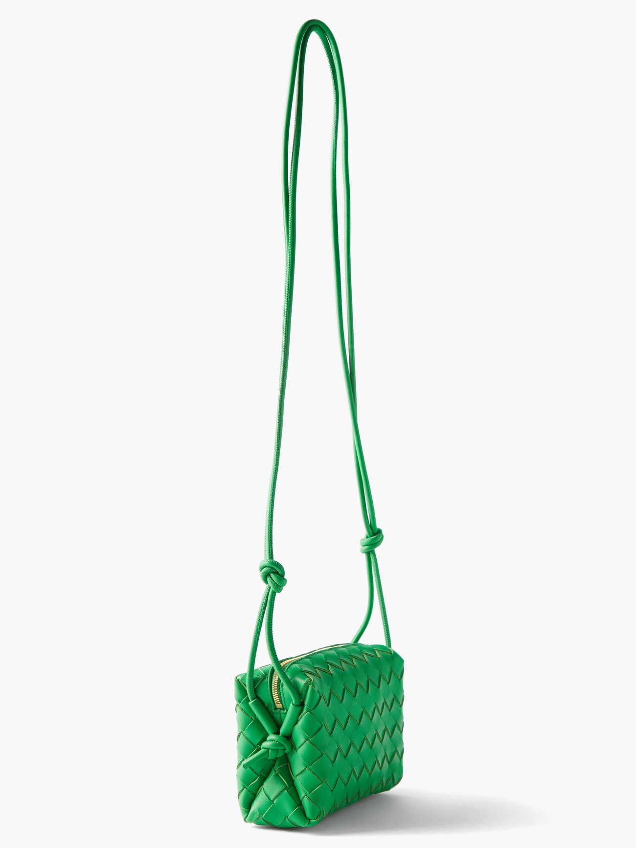 Bottega Veneta Green Mini Intrecciato Loop Leather ref.927131 - Joli Closet