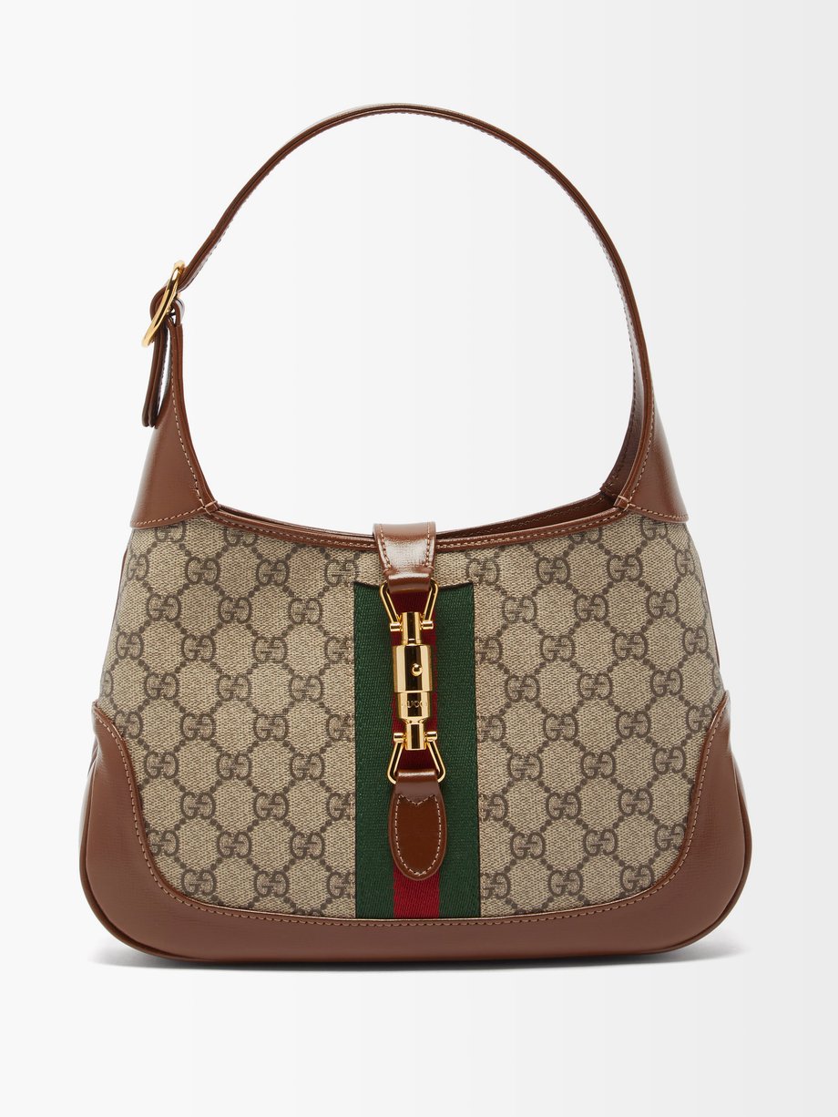 Beige Jackie 1961 small GG-Supreme canvas bag, Gucci