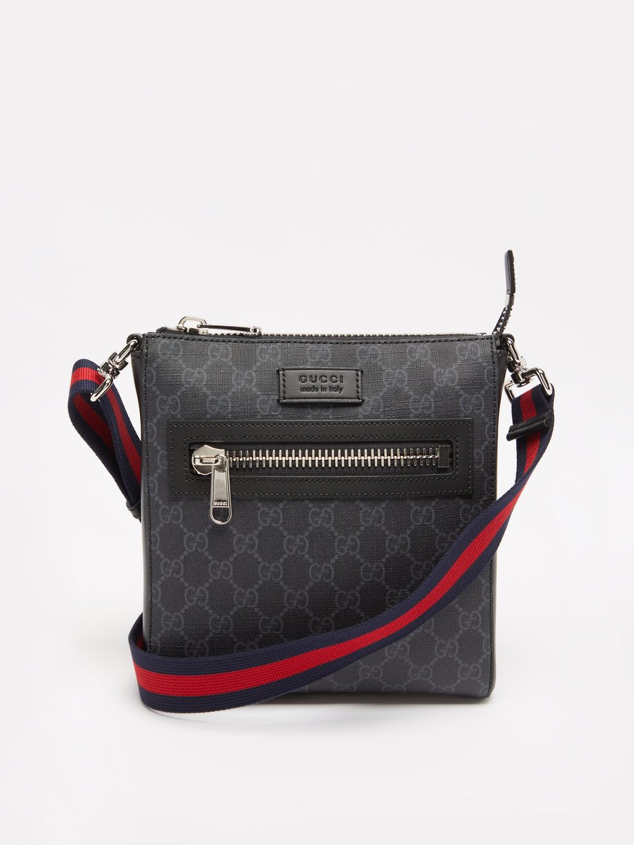 Black GG-jacquard coated-canvas cross-body bag | Gucci | MATCHES UK
