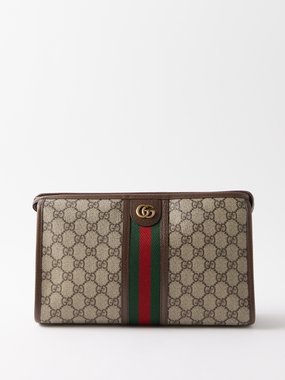 Gucci | Men GG Ripstop Nylon Crossbody Bag Brown/Beige Unique