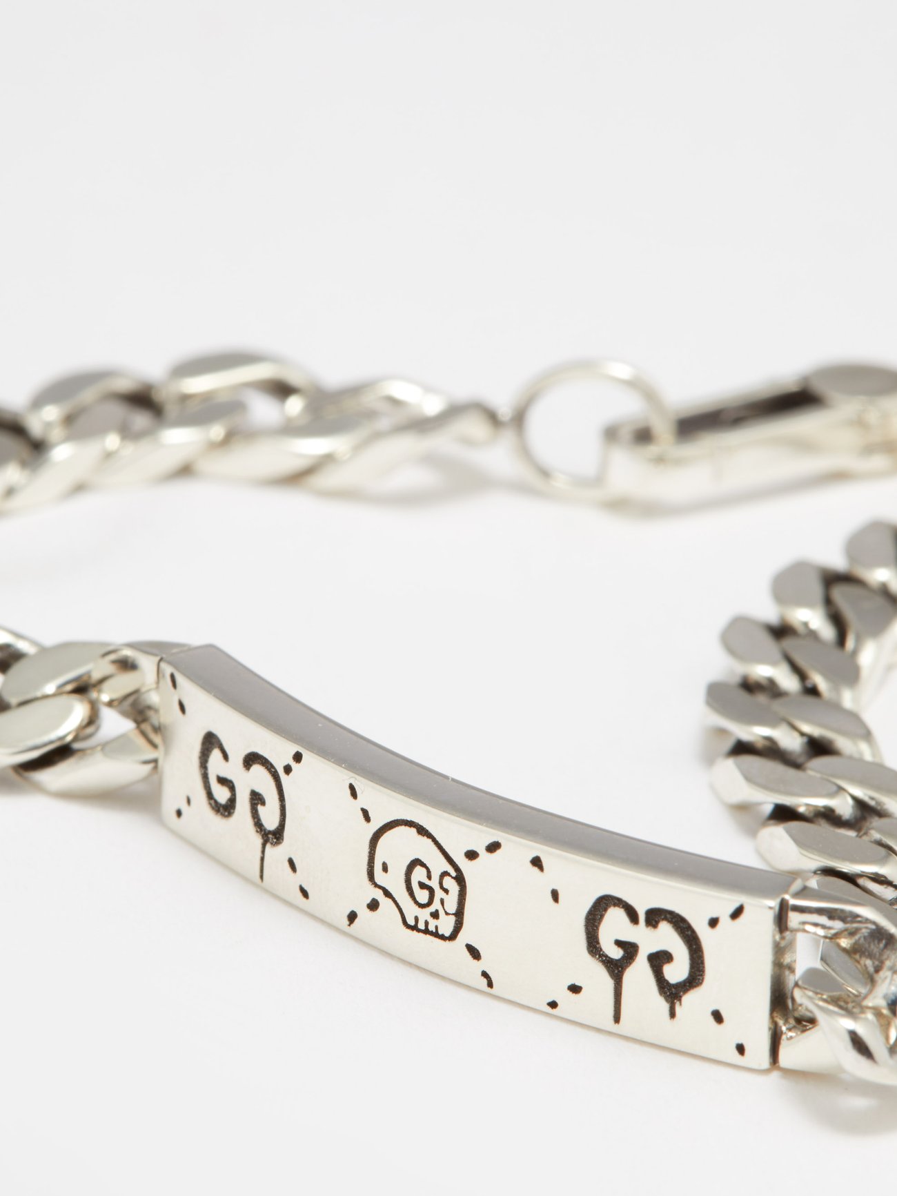 Gucci Sterling Ghost Chain Bracelet - Metallic - Bracelets