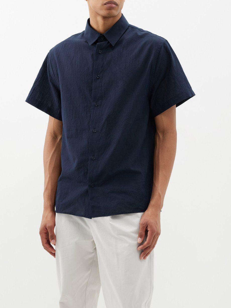 Raey Short sleeve organic-cotton shirt